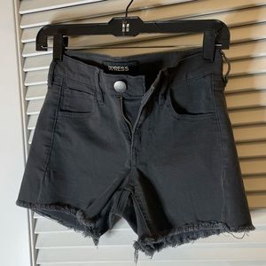 EXPRESS CHARCOAL GRAY SHORTS MID RISE SIZE 00